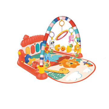 Huanger - Baby Piano Playmat w/ Music and Hanging Toys for Infants