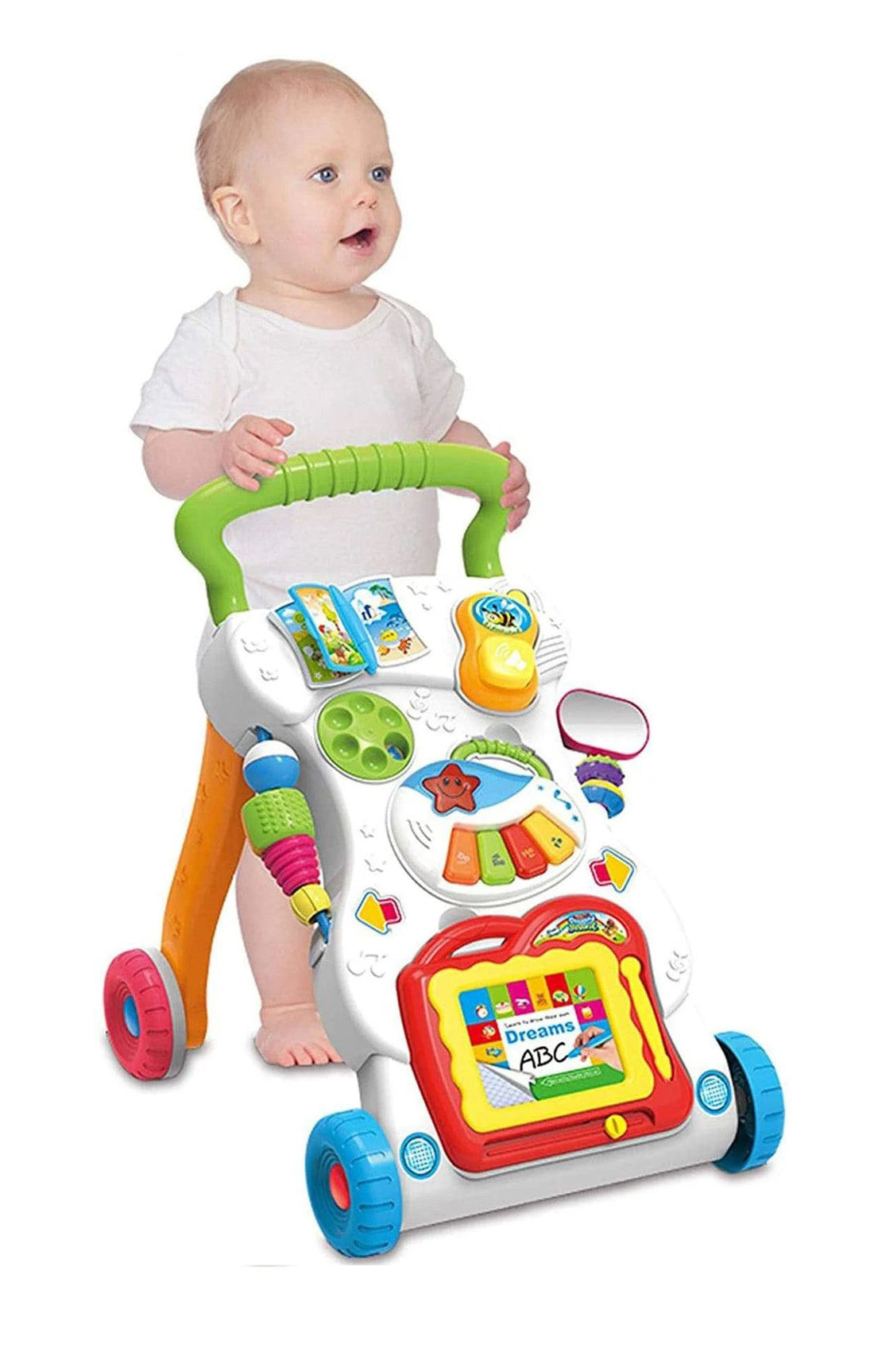 Huanger Baby Walker Activity & Learning Table - White