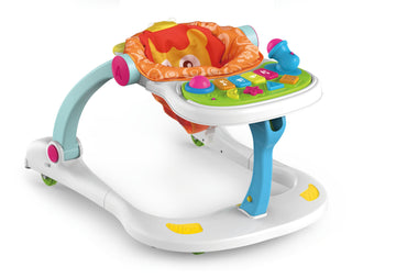 Huanger - Baby Walker with Seat & Activity Tray Musical Toy - Multicolor