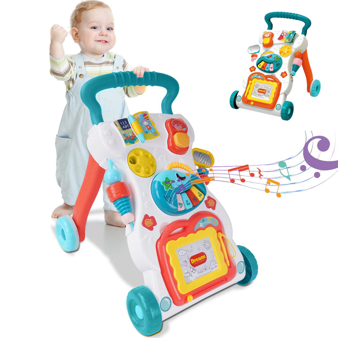 Huanger -Baby Learning Walker & Activity, Educational Toy for 1 Year +