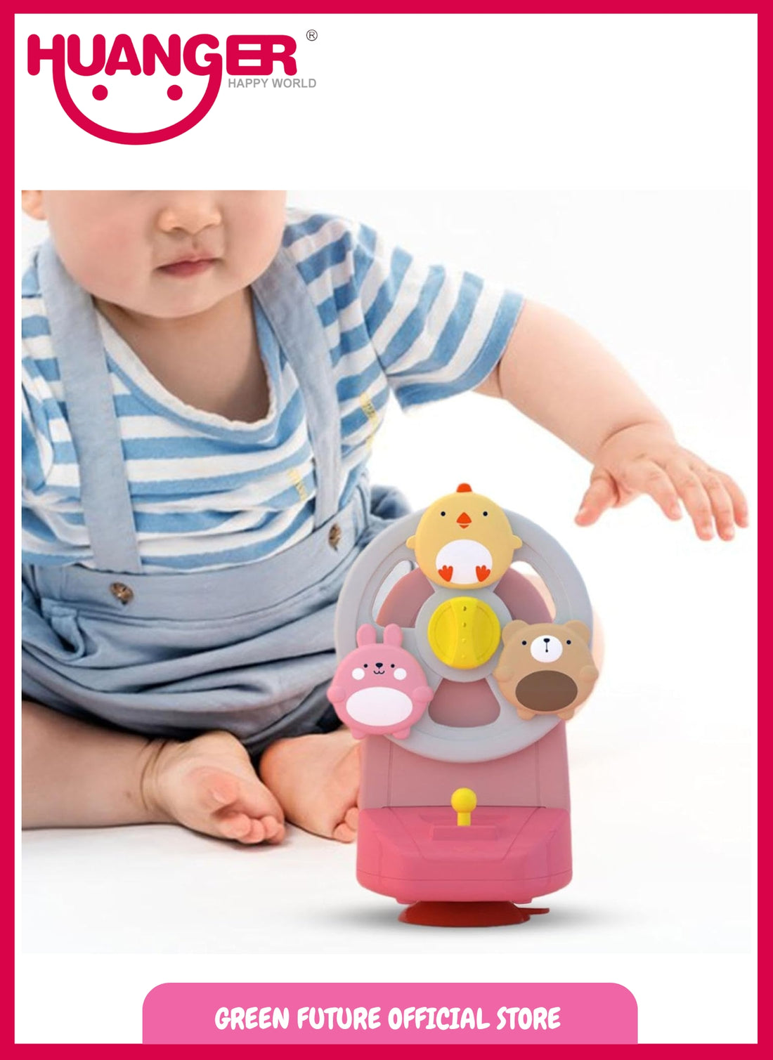 Little Angel - Baby Musical Ferris Wheel – Interactive Learning Toy - Pink