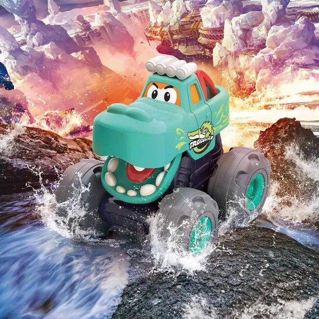 Hola Truck Toy Crocodile with Big Wheels, Sounds & Fun Motion for Kids