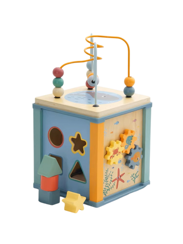 Little Angel - Baby Wooden Activity Cube Learning Educational Toy