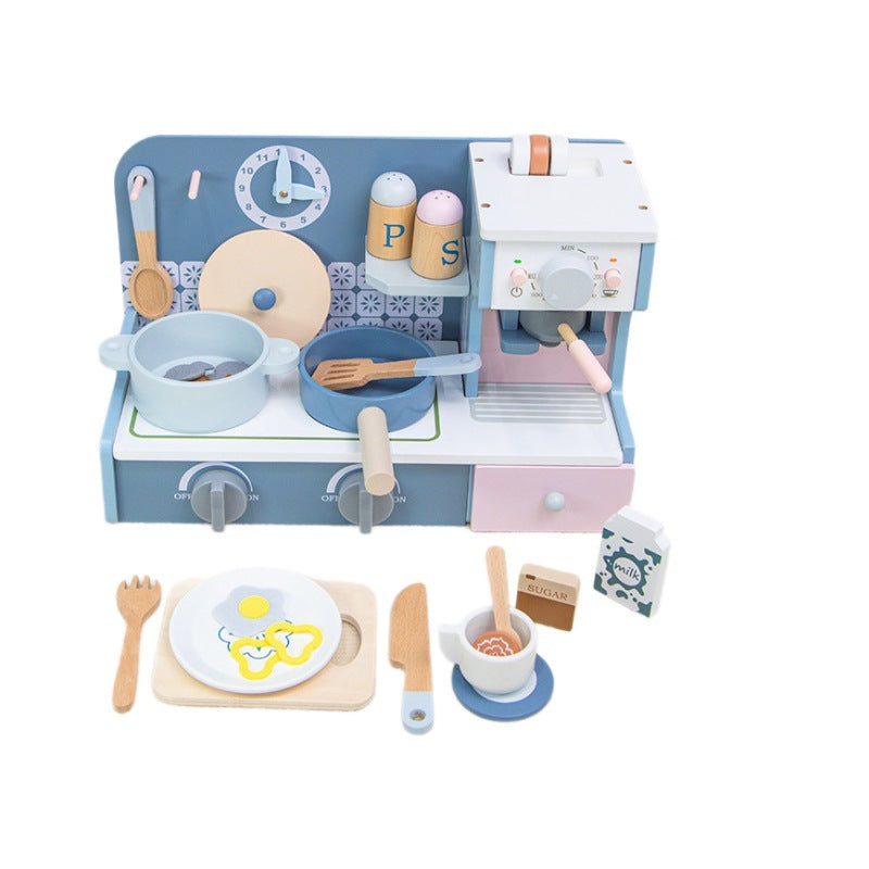 Little Angel - Kids Wooden Kitchen Stove – Pretend Cooking Playset