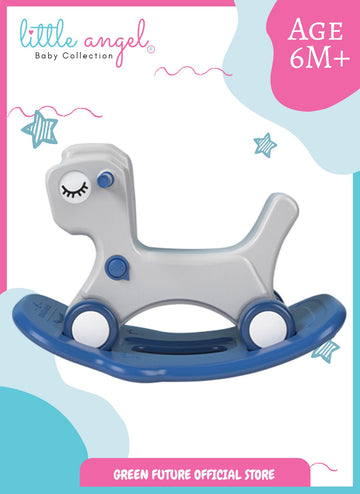 Little Angel - Kids Toys Rocking Horse Chair Ride-on - BLUE