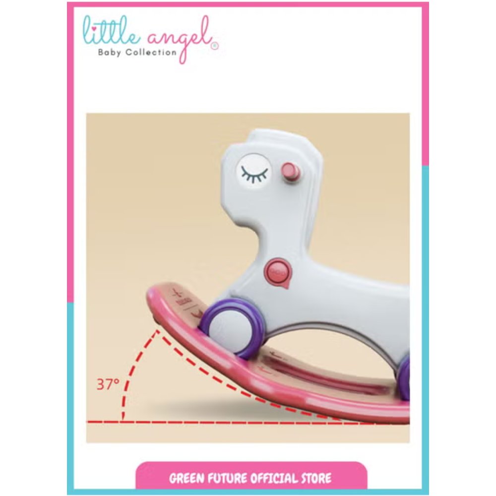 Angel Rocking Chair Little Angel - Kids Toys Rocking Horse Chair Ride-on - Pink – Little ...