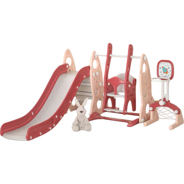 Little Angel Kids Slide, Swing, Basketball, And Football