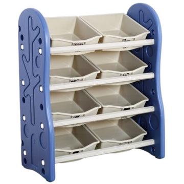 Little Angel Toy Storage Organizer With Bins For Kids Room-Blue/Green/Pink