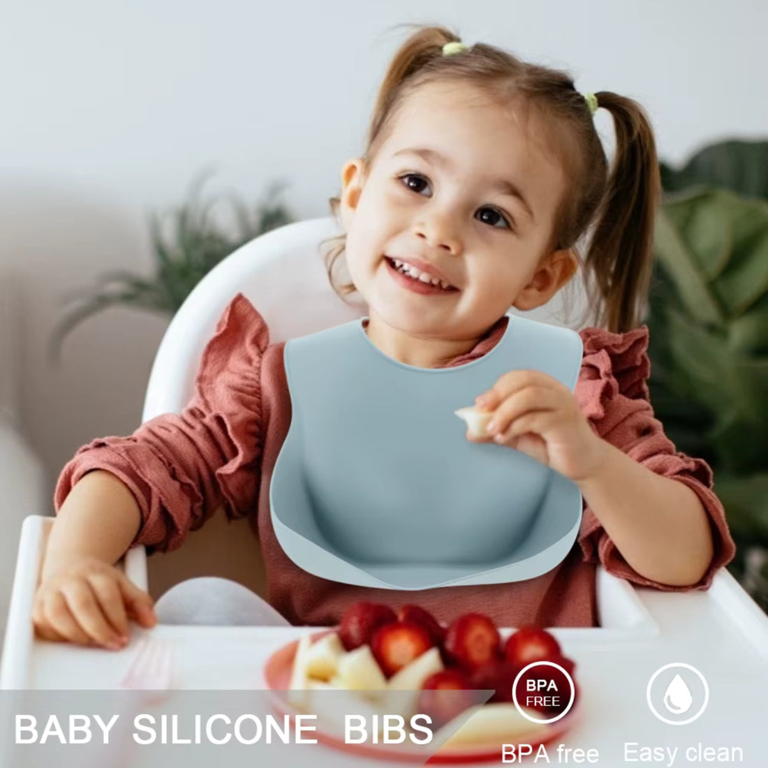 Little Angel - Baby Feeding Set with Silicone Plate Bowl 10Pcs - Multicolor