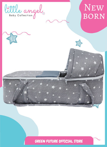 Little Angel - Portable Bassinet Baby Carry Nest Travel Cot W/ Diaper Bag