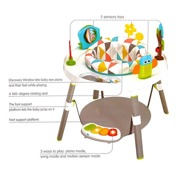 Little Angel - Baby Jumber 3-Stage Activity Center - Grey