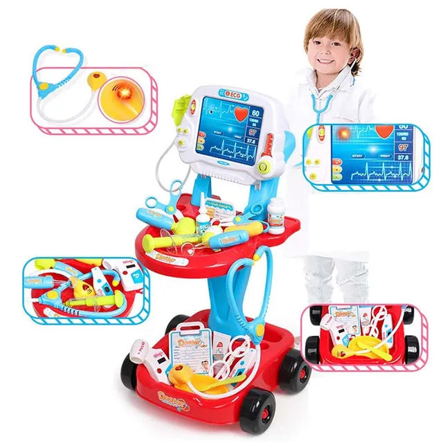 Little Angel - Kids Doctor ECG Toy Set for Boys 3+ Pretend Play Heart Monitor