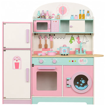Little Angel - Kids Wooden Kitchen Toy Pretend Play Cooking Set