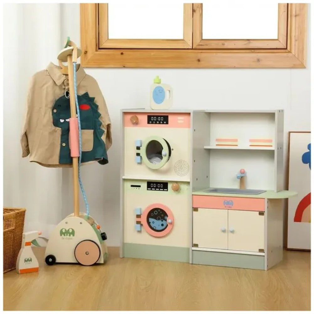 Little Angel - Kids Wooden Toy Laundry Play Set