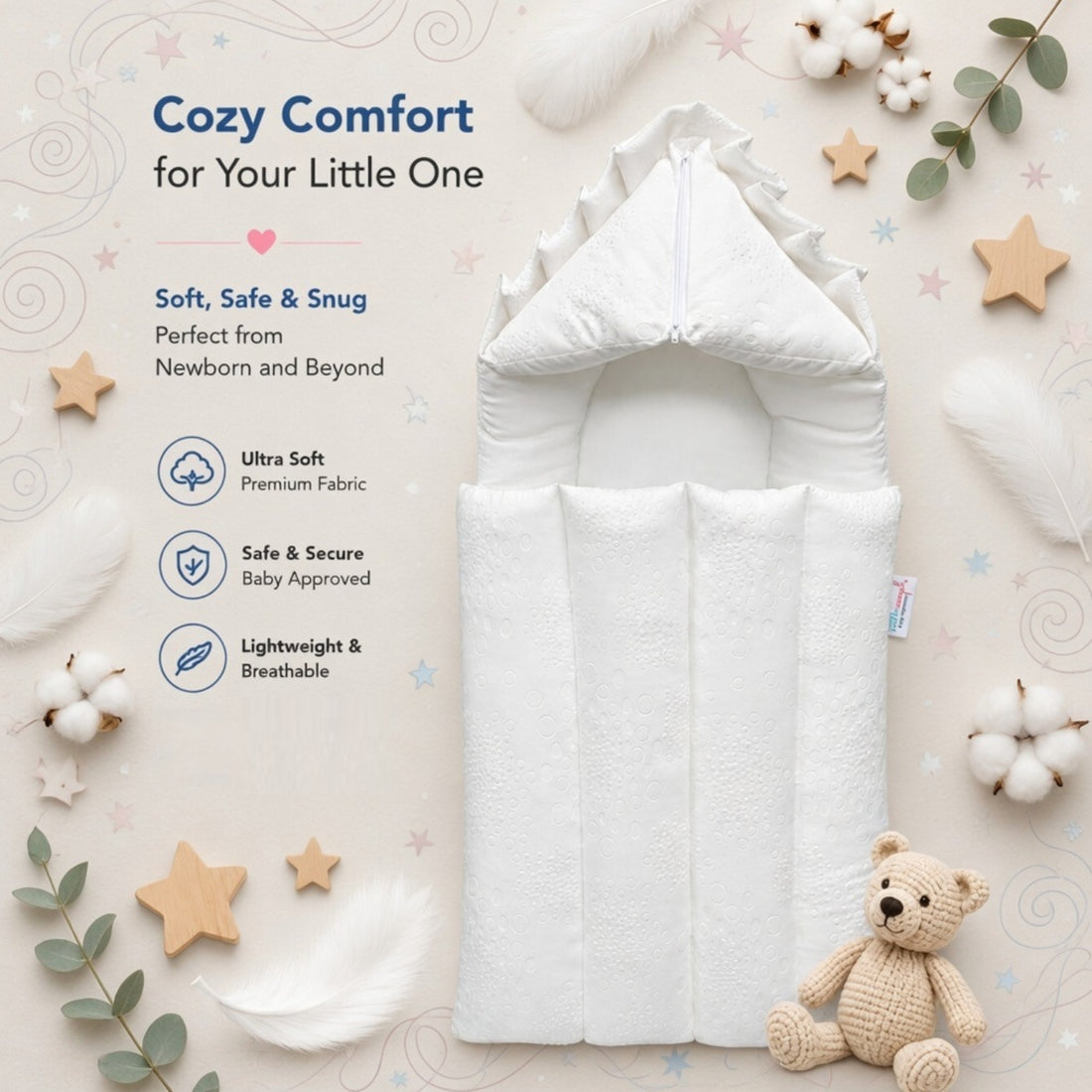 Little Angel Baby Sleeping Bag Newborn Infant Soft Carry Nest - Pabble Design