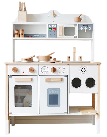 Little Angel - Kids Wooden Kitchen Pretend Interactive Play Set