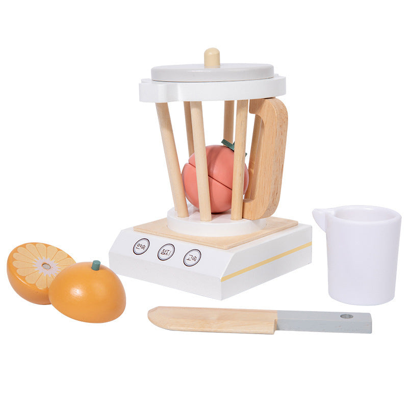 Little Angel - Kids Wooden Blender Set – Pretend Fruit Juice Play Toy