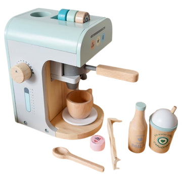 Little Angel Kids Wooden Coffee Machine Playset Toy