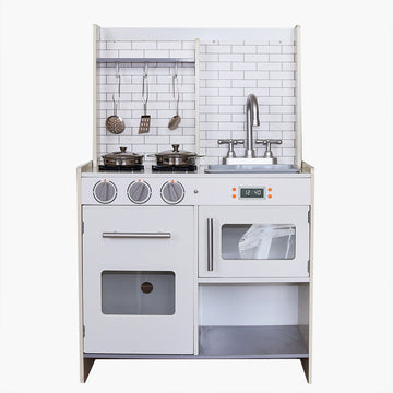 Little Angel - Kids Wooden Kitchen Set – Pretend Cooking Play Toy