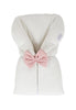 White&Grey - Baby Sleeping Bag With Pink Bow - White