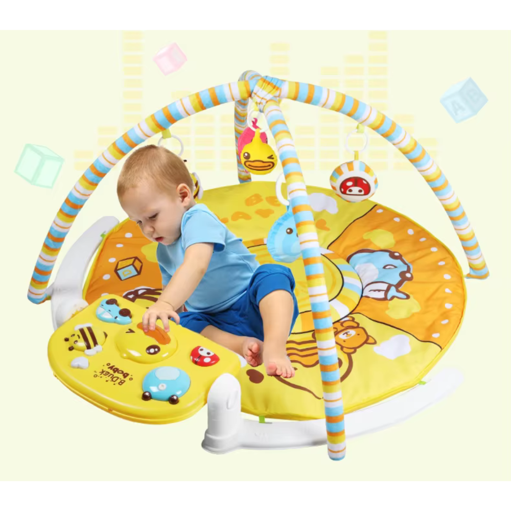Little Angel - Baby Play Mat Activity Gym With Toys - Yellow