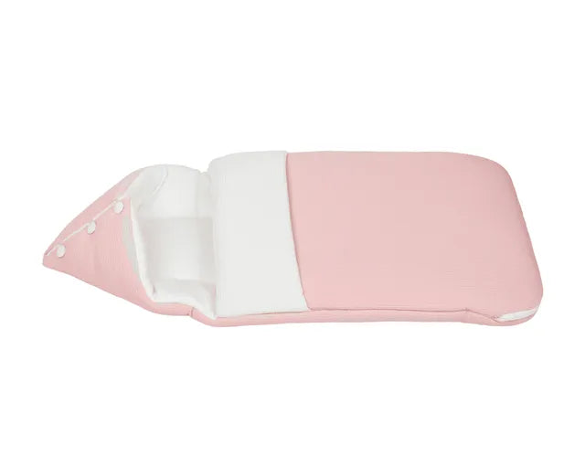 White&Grey - 2-In-1 Bamboo Cushioned Baby Sleeping Bag - Pink/White