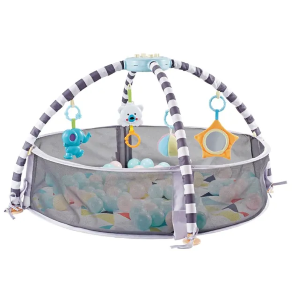 Little Angel Baby Playmat Round Play gym - Purple