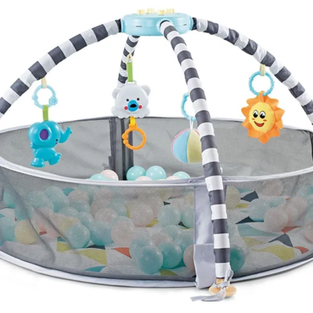 Little Angel Baby Playmat Round Play gym - Purple