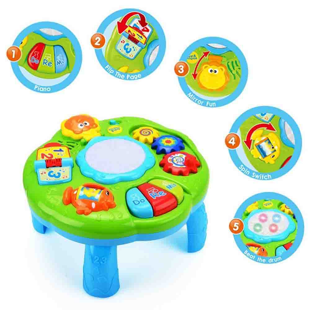 Little Angel - Baby Toys Musical Learning Table - Green