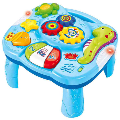 Little Angel Baby Toys Musical Learning Table - Blue
