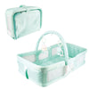 Viva Kids Baby Basket Portable Folding Sleeping Crib - Green
