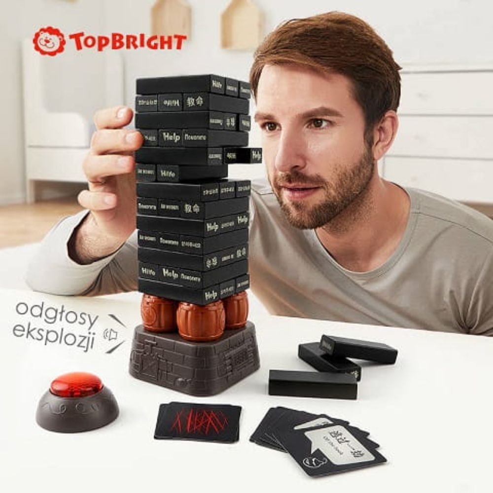 Topbright Kids Jenga Family Game for 3+ Years - Black