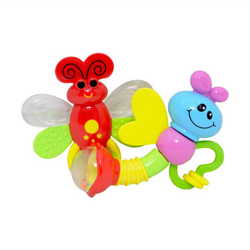 Little Angel Baby Rattle & Teether Caterpillar - Assorted color