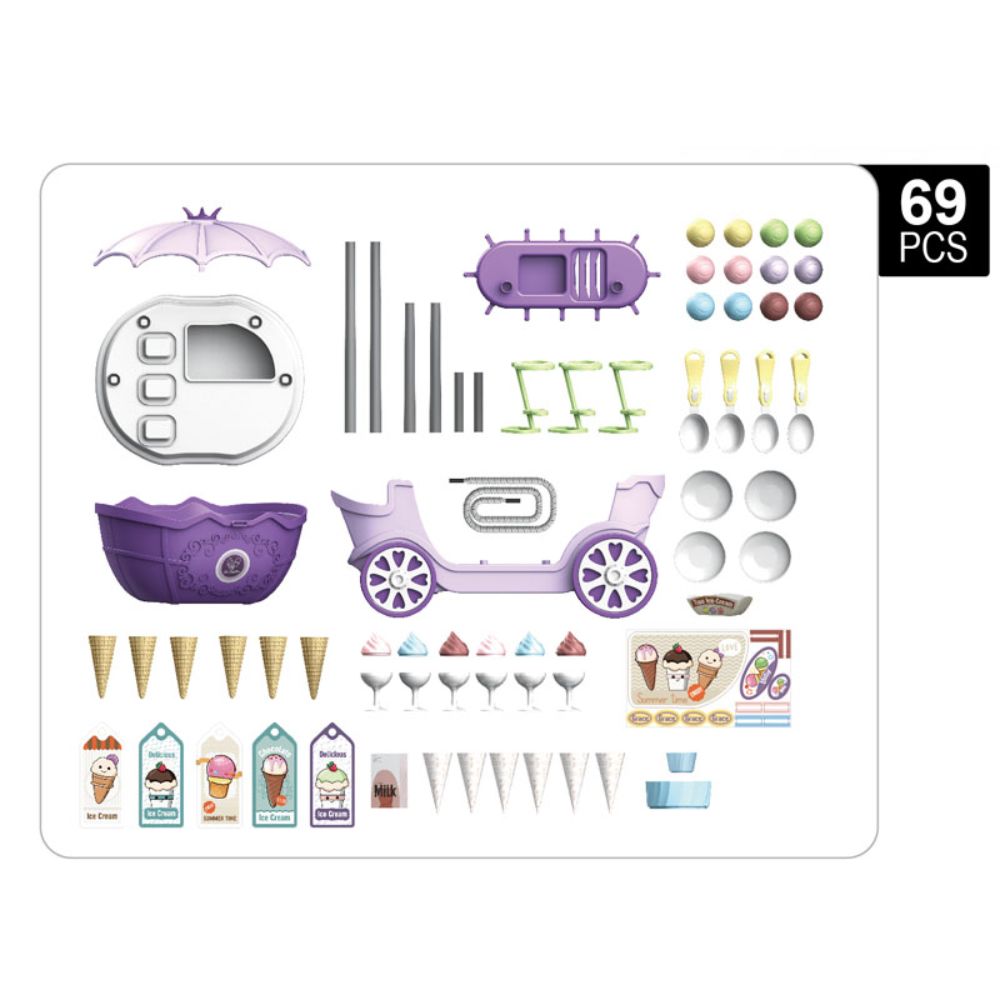Little Angel - Kids Mini Ice cream Shop Playset