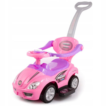 Little Angel Kids Push Ride On Deluxe Mega Car 3in1 Car - Pink