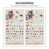Beibe Good Kids Toys kitchen Playsets with 99 Accessories