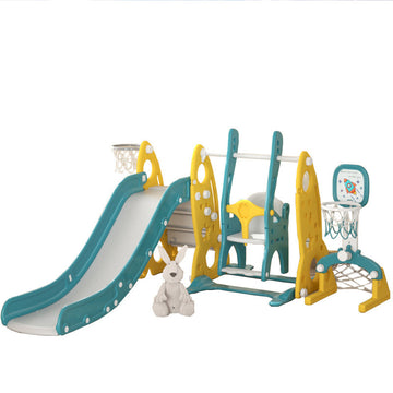 Little Angel - Kids Toys Slide and Swing - Yellow Green