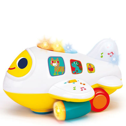Hola Baby Toys Learning Plane Bump and Go Toy