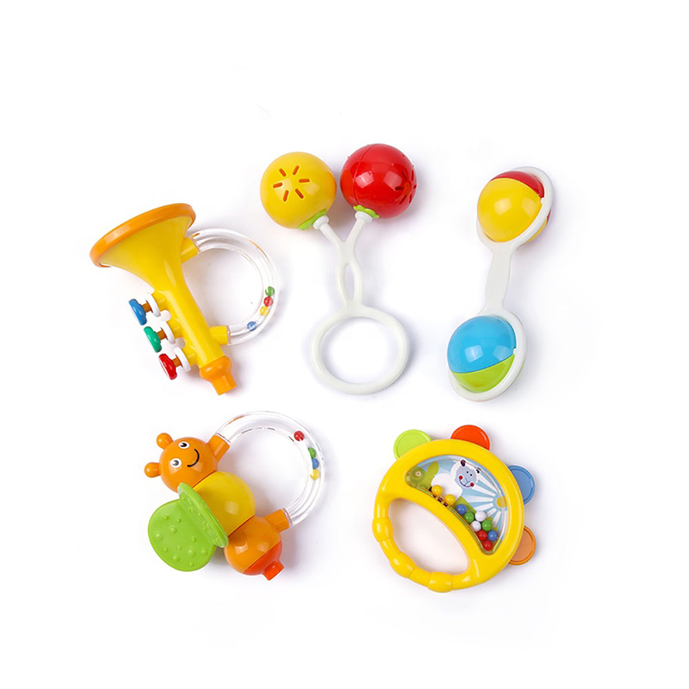 Goodway - Baby Rattle Toys 5Pcs for 0+ Months -Yellow