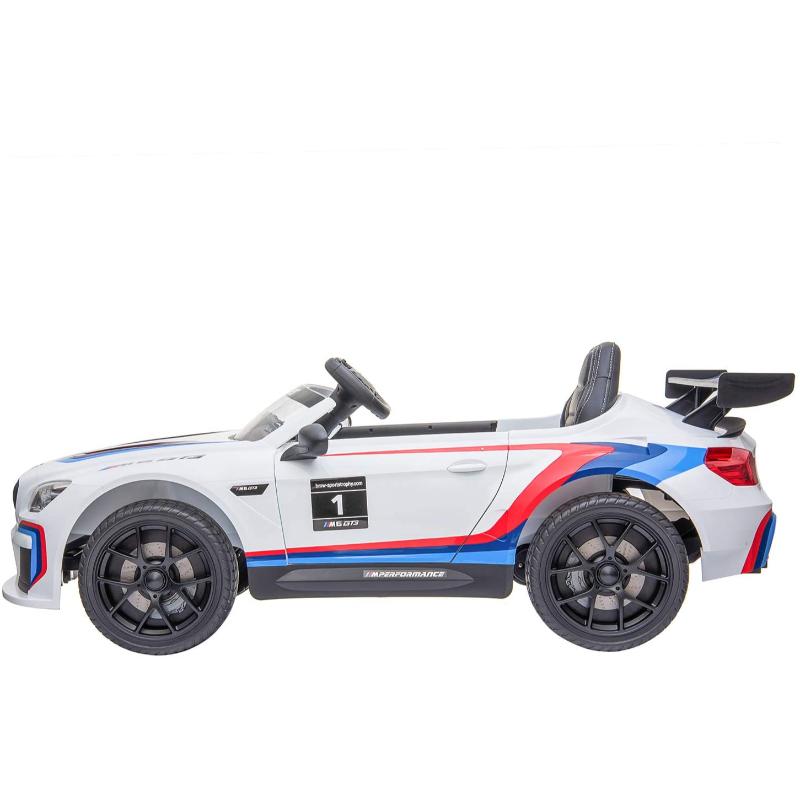 BMW M6 GT3 Kids Licensed Electric Ride-On Car White
