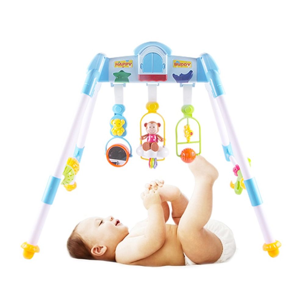 Goodway Baby Play Mat Activity Play Gym for 3+ Months - Blue