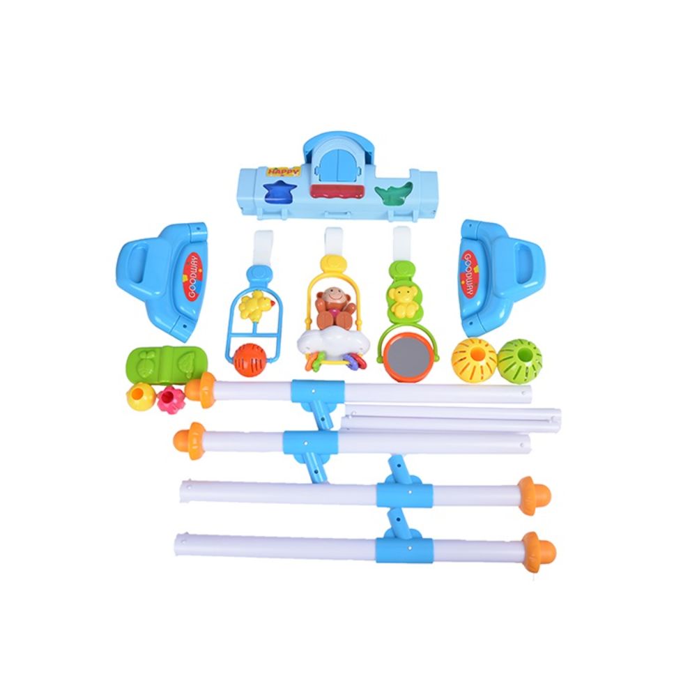 Goodway Baby Play Mat Activity Play Gym for 3+ Months - Blue