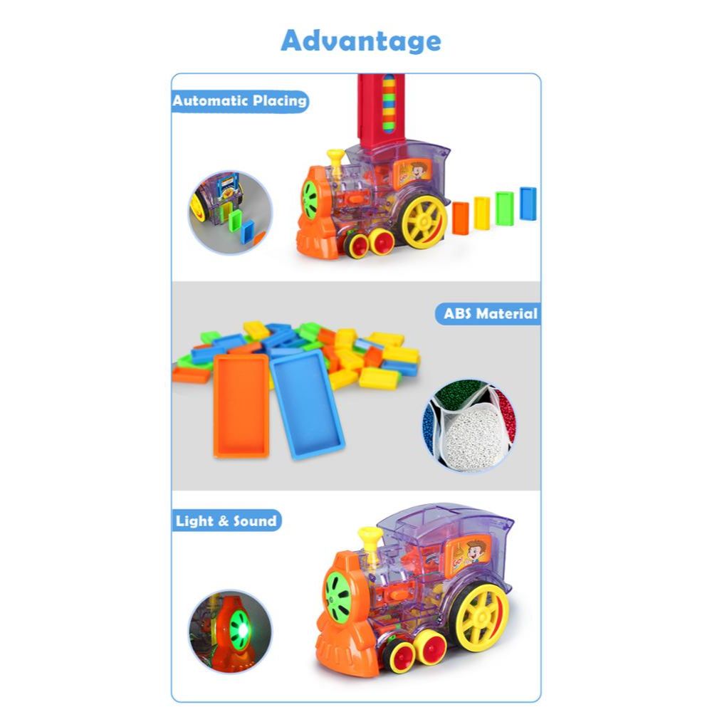 Little Angel Electric Domino Train - Multicolor