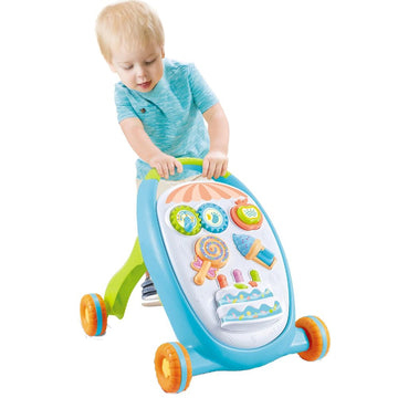 Little Angel Learning Activity Sit To Stand Baby Walker - Blue