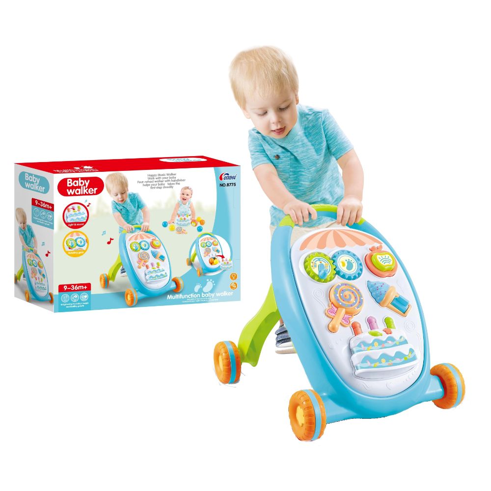 Little Angel Learning Activity Sit To Stand Baby Walker - Blue