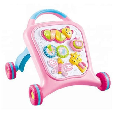 Little Angel Learning Activity Sit To Stand Baby Walker - Pink