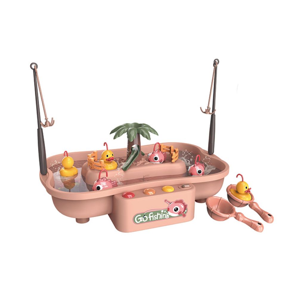 Beibe Good - Electric Fishing Toy w/ 21 Accessories - Pink