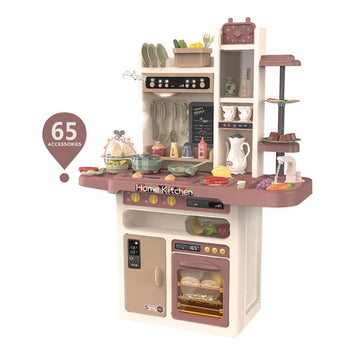 Beibe Good Electric Kitchen Toy with 65 Accessories - Brown
