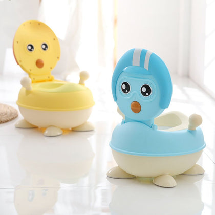 Little Angel Baby Chick Potty Training Seats For Children Boys And Girls Easy To Clean Bowl 1-3 Years - Blue
