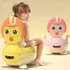 Little Angel Baby Chick Potty Training Seats For Children Boys And Girls Easy To Clean Bowl 1-3 Years - Pink